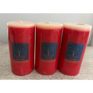 Set of 3 Chesapeake Bay Candles Home Scents Fireworks Amber Waves Patriotic NEW